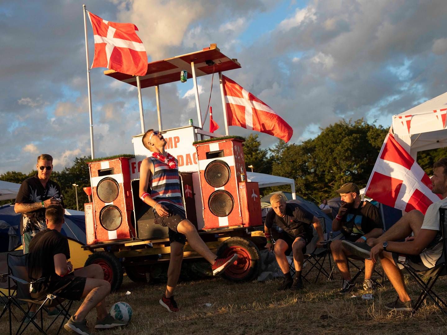 Campingområdet på Roskilde Festival åbnede lørdag d. 30. juni 2018. Festivalen lukker ned igen søndag d. 8. juli. | Foto: Ritzau Scanpix/Olafur Steinar Gestsson