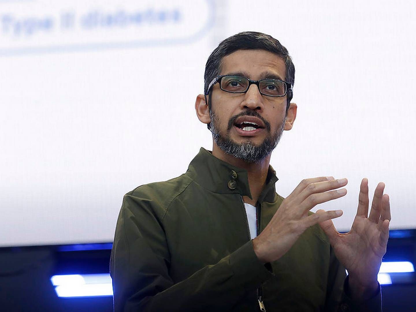 Googles topchef Sundar Pichai. | Foto: Ritzau Scanpix/AP/Jeff Chiu