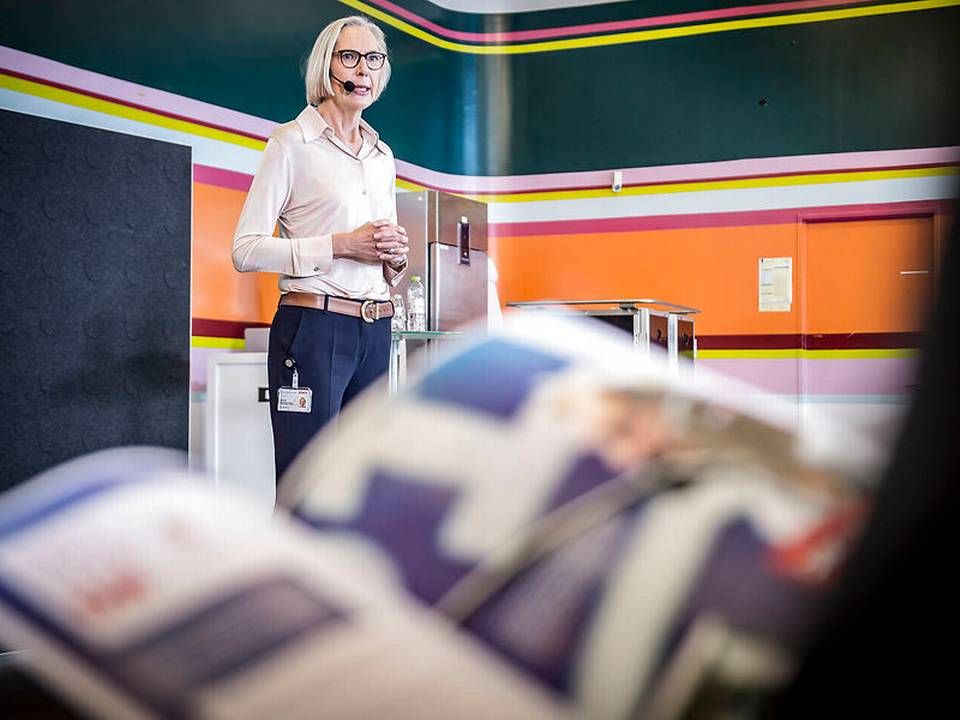 Maria Rørbye Rønn fremlagde på et pressemøde tirsdag planerne for DR's fremtid. | Foto: Ritzau Scanpix/Mads Claus Rasmussen