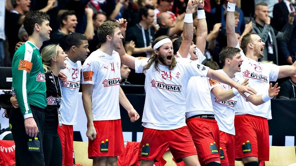 De danske landsholdsspillere kunne søndag juble over sejr i VM-finalen over Norge. | Foto: Ritzau Scanpix/Henning Bagger