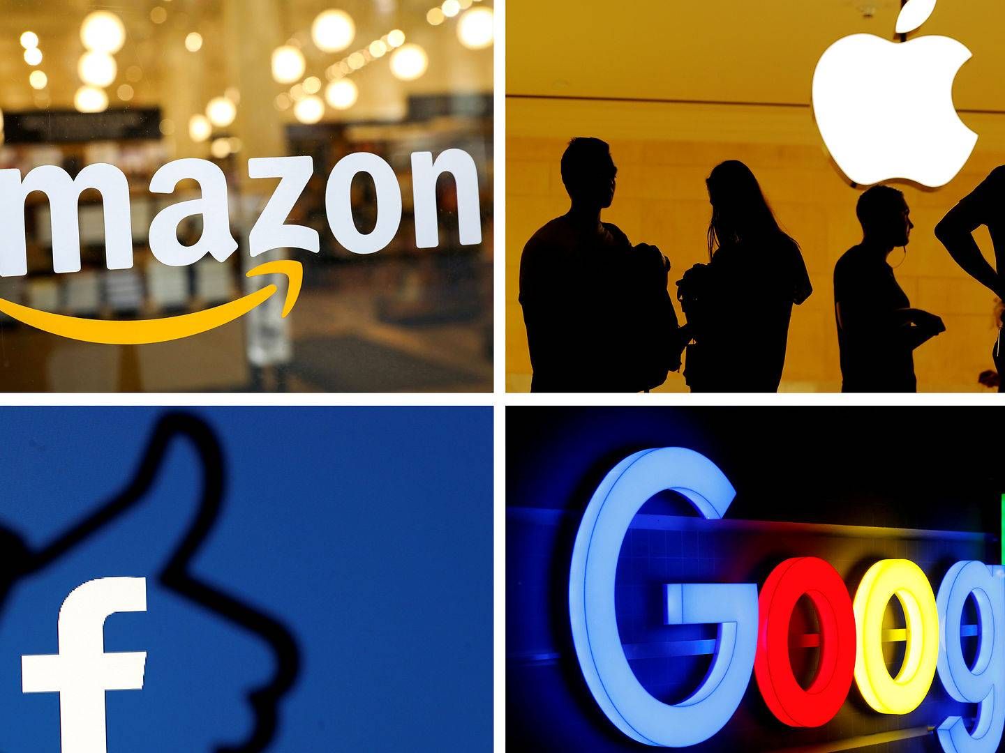 Den franske lov om beskatning af techgiganter kaldes Gafa-skatten som forkortelse af Google, Apple, Facebook og Amazon. | Foto: Reuters File Photo / Reuters / Ritzau Scanpix