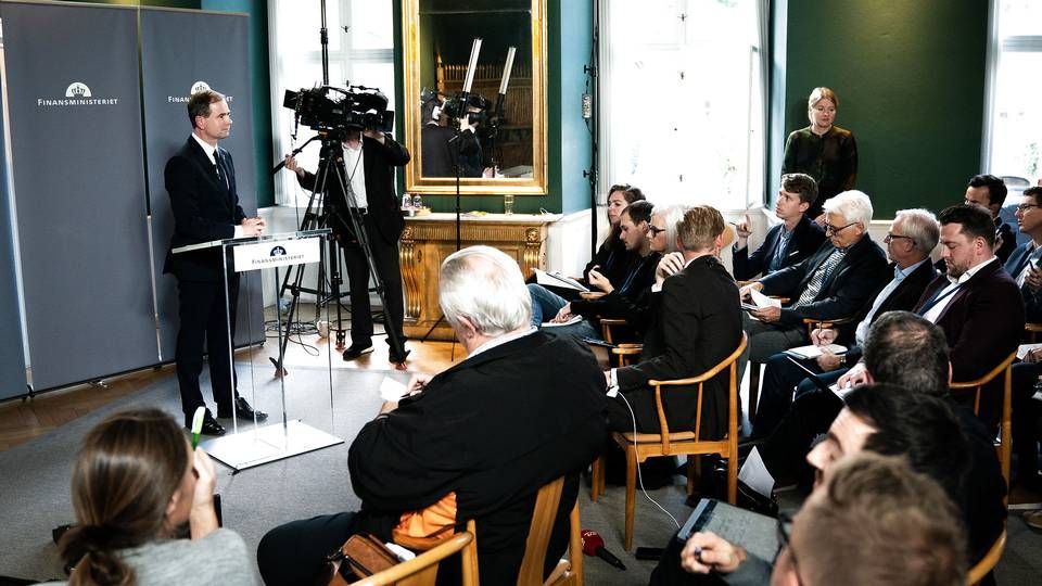 Finansminister Nicolai Wammen (S) præsenterede regeringens finanslovsforslag onsdag. | Foto: Niels Christian Vilmann/Ritzau Scanpix