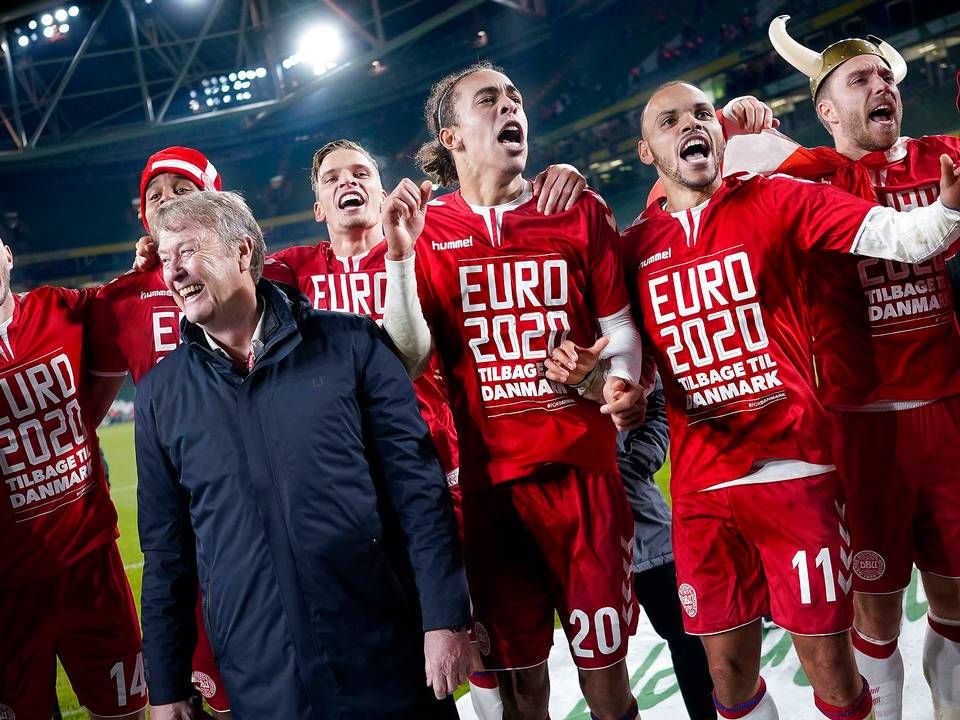 Danmark sikrede i november kvalifikationen til EM ved at spille 1-1 på udebane mod Irland. | Foto: Liselotte Sabroe/Ritzau Scanpix