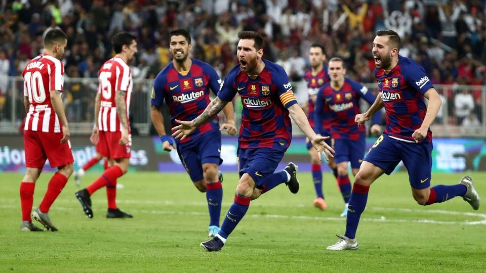Den spanske klub FC Barcelona sad ifølge Deloittes rapport på tronen blandt europæiske klubber i 2018/19, hvis man måler på omsætning. | Foto: Sergio Perez/Reuters/Ritzau Scanpix