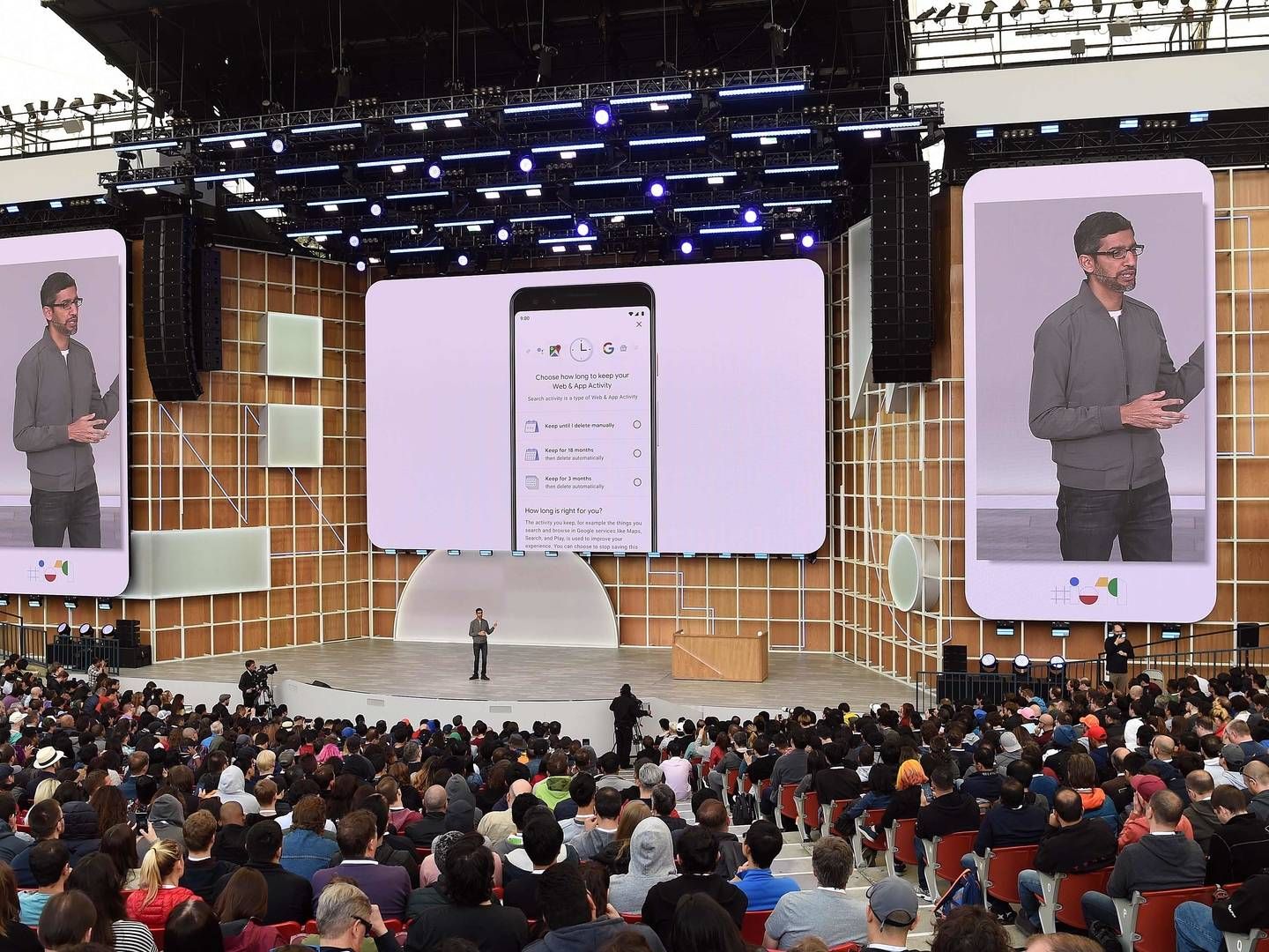 Googles CEO Sundar Pichai kommer ikke til at stå på scenen til selskabets udviklerkonference Google I/O i år. | Foto: Josh Edelson/AFP / AFP