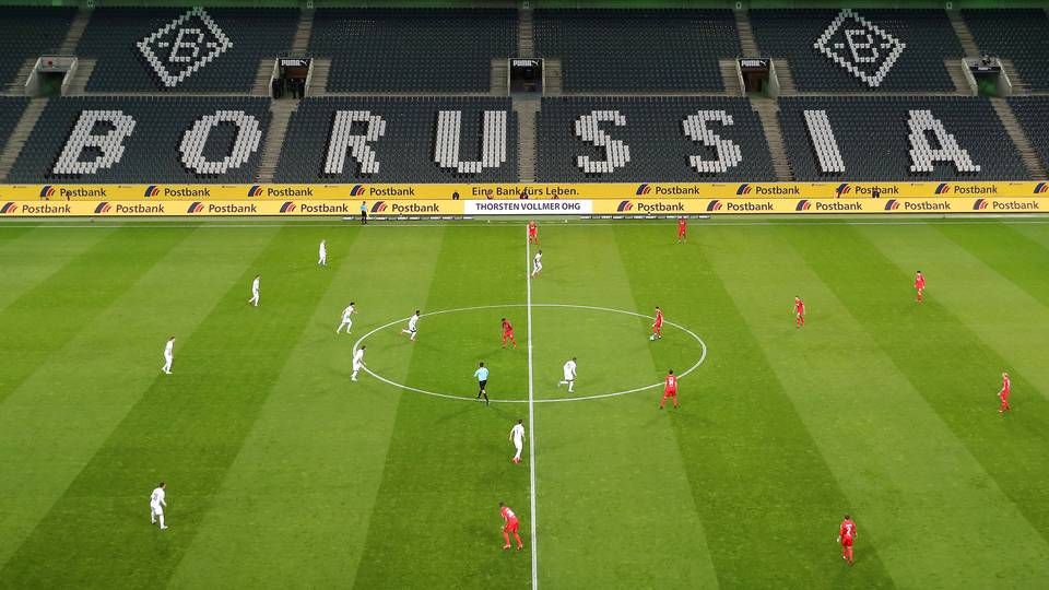 11. marts blev seneste kamp i Bundesligaen spillet, før coronakrisen satte ligaen på pause. Kampen stod mellem Mönchengladbach og FC Köln. | Foto: Wolfgang Rattay/Reuters/Ritzau Scanpix