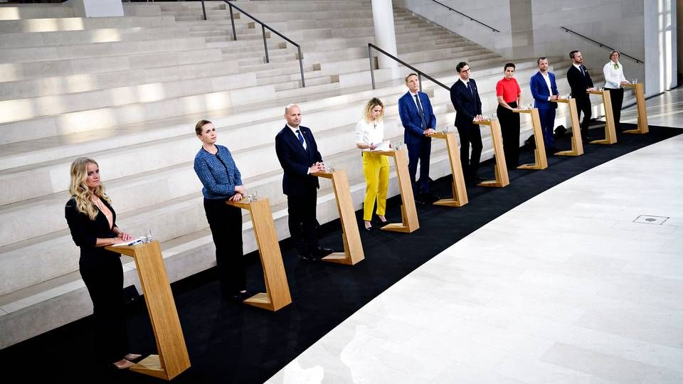 DR og TV 2 samlede lederne af Folketingets partier til debat torsdag på Statens Museum for Kunst i København. | Foto: Philip Davali/Ritzau Scanpix