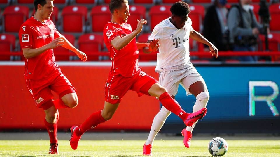 Union Berlin og Bayern München mødtes søndag i den første spillerunde i Bundesligaen efter coronapause. | Foto: Hannibal Hanschke/AFP/Ritzau Scanpix