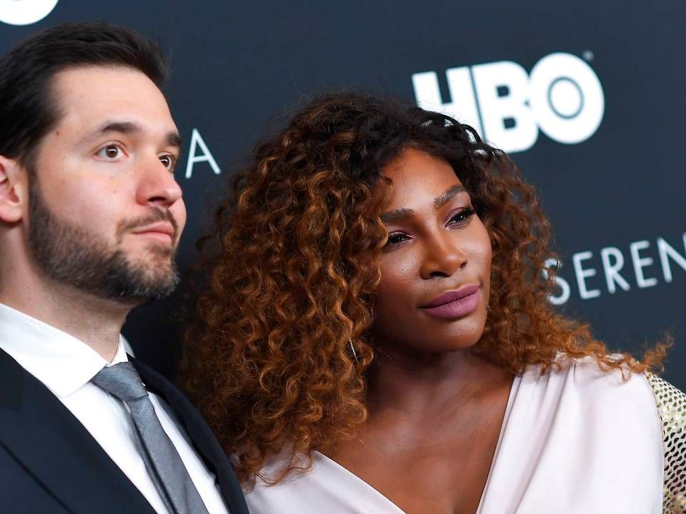 Alexis Ohanian med sin hustru tennisstjernen Serena Williams. | Foto: Angela Weiss/AFP/Ritzau Scanpix