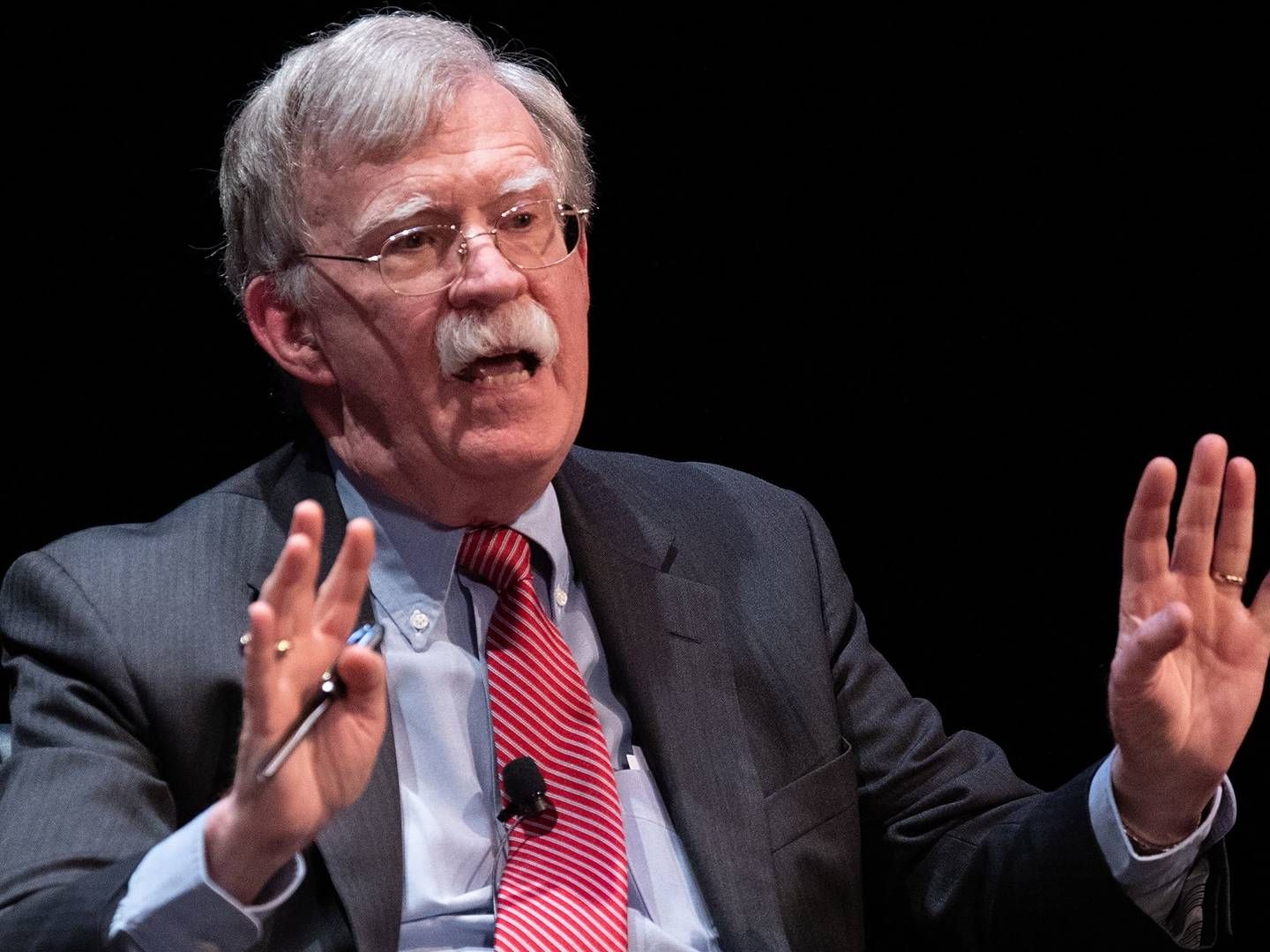 Tidligere sikkerhedsrådgiver John Bolton udgiver en bog, der handler om hans tid i Det Hvide Hus d. 23 juni. Det forsøger USA's præsident at stoppe. | Foto: LOGAN CYRUS/AFP/Ritzau Scanpix