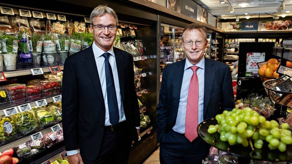 Administrerende direktør i Salling Group, Per Bank (tv). | Foto: Niels Hougaard/Ritzau Scanpix