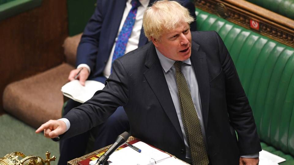 Storbritanniens premierminister Boris Johnson. | Foto: Uk Parliament/Reuters/Ritzau Scanpix