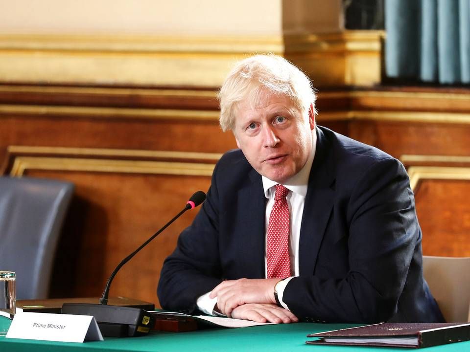 Stobritanniens konservative regering med premierminister Boris Johnson i spidsen barsler med krav til politisk annoncering | Foto: Simon Dawson/Reuters/Ritzau Scanpix