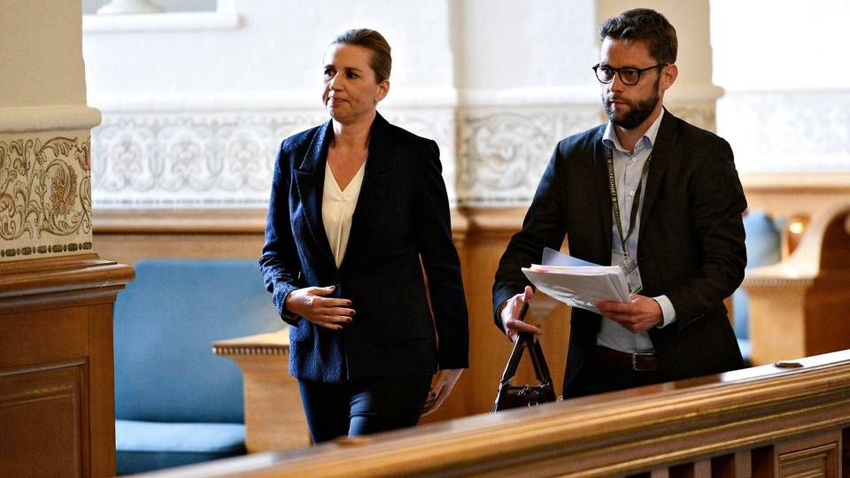 Statsminister Mette Frederiksen (S) og Martin Justesen, nyudnævnt stabschef. | Foto: Philip Davali/Ritzau Scanpix