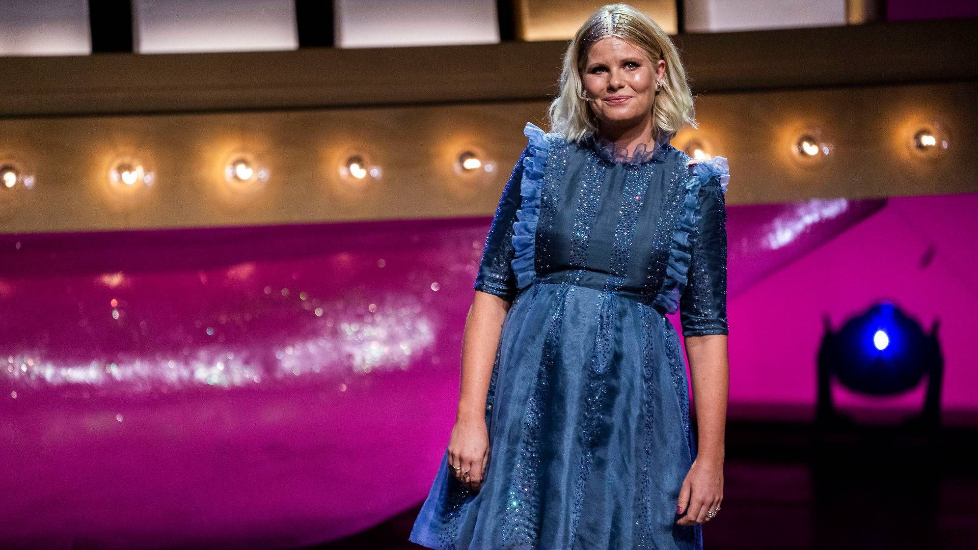 Sofie Linde satte gang i debatten om sexisme og manglende ligeløn i mediebranchen i sidste uge, da hun var vært ved Zulu Comedy Galla. | Foto: Martin Sylvest/Ritzau Scanpix