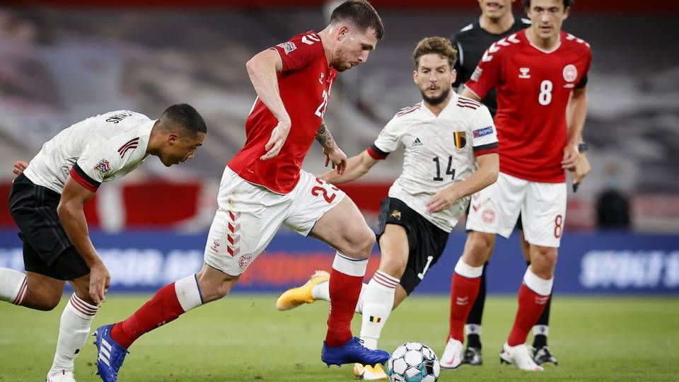 Det danske herrelandshold i fodbold spillede lørdag Nations League-kamp mod Belgien og tabte 0-2. | Foto: Jens Dresling