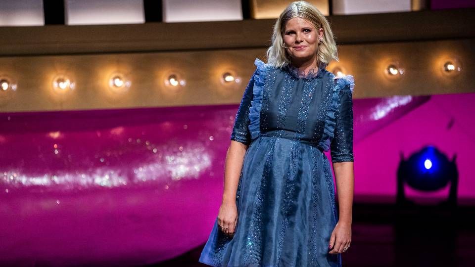 Sofie Linde satte gang i debatten om sexisme i mediebranchen og herunder værtslønninger, da hun var vært ved Zulu Comedy Galla. | Foto: Martin Sylvest/Ritzau Scanpix