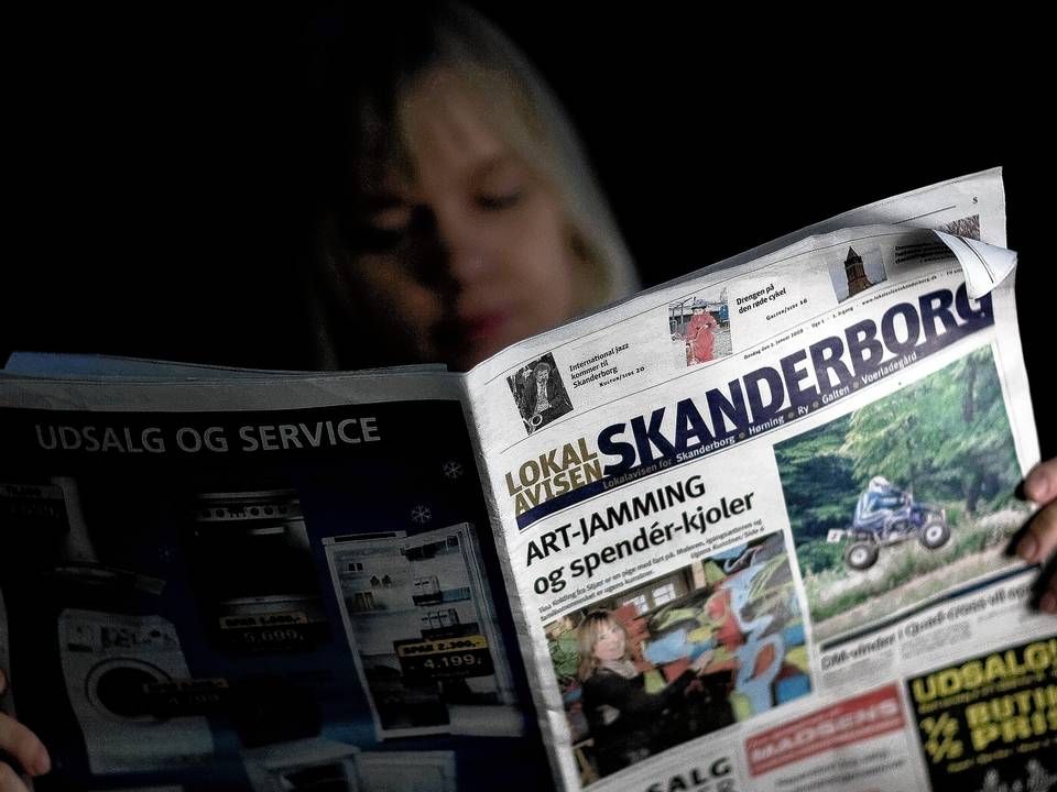 Formand for Landdistrikternes Fællesråd, Steffen Damsgaad, støtter en opfordring fra Kommunernes Landsforening (KL) om, at partierne på Christiansborg bør hæve mediestøtten til de hårdt pressede lokale og regionale aviser | Foto: Casper Dalhoff/Ritzau Scanpix