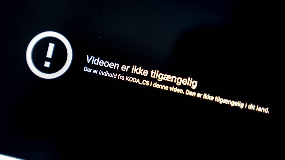 Dansk musik var i omkring to måneder utilgængelig på Youtube, fordi videoplatformen og Koda ikke var enige om en ny rettighedsaftale. | Foto: Mads Claus Rasmussen/Ritzau Scanpix