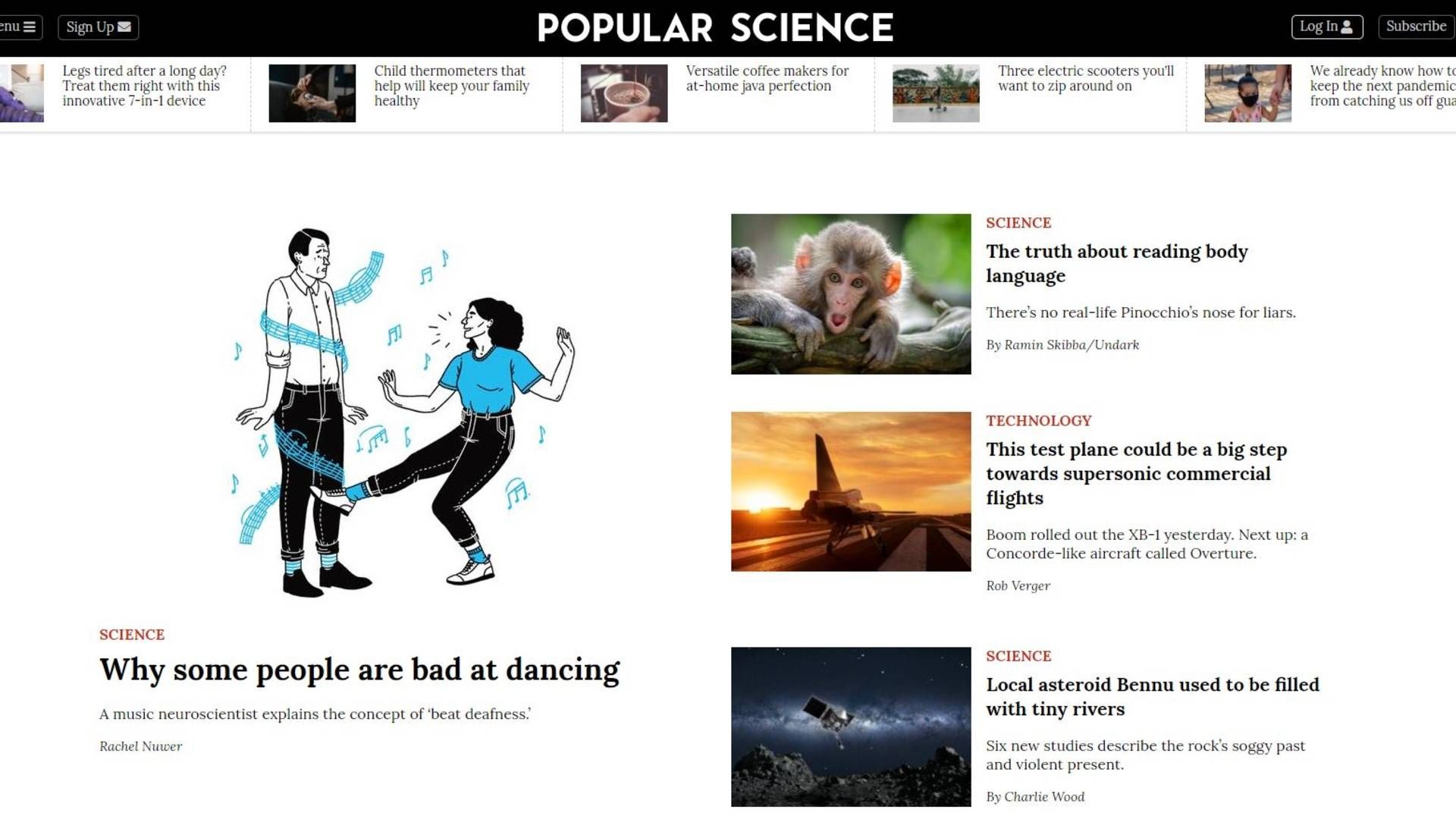 Foto: Screenshot fra Popular Sciences hjemmeside