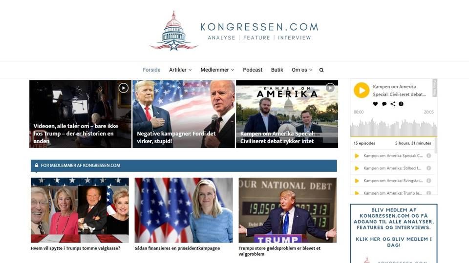 Halvdelen af Kongressen.com ejes nu af selskabet Kiss TV. | Foto: Screendump