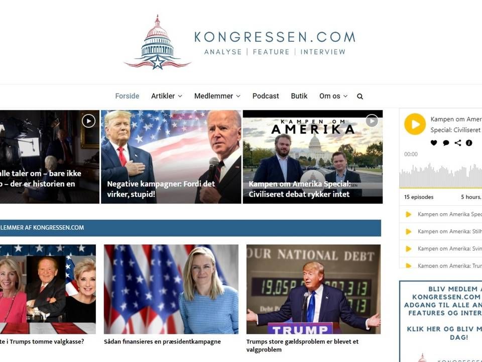 Halvdelen af Kongressen.com ejes nu af selskabet Kiss TV. | Foto: Screendump