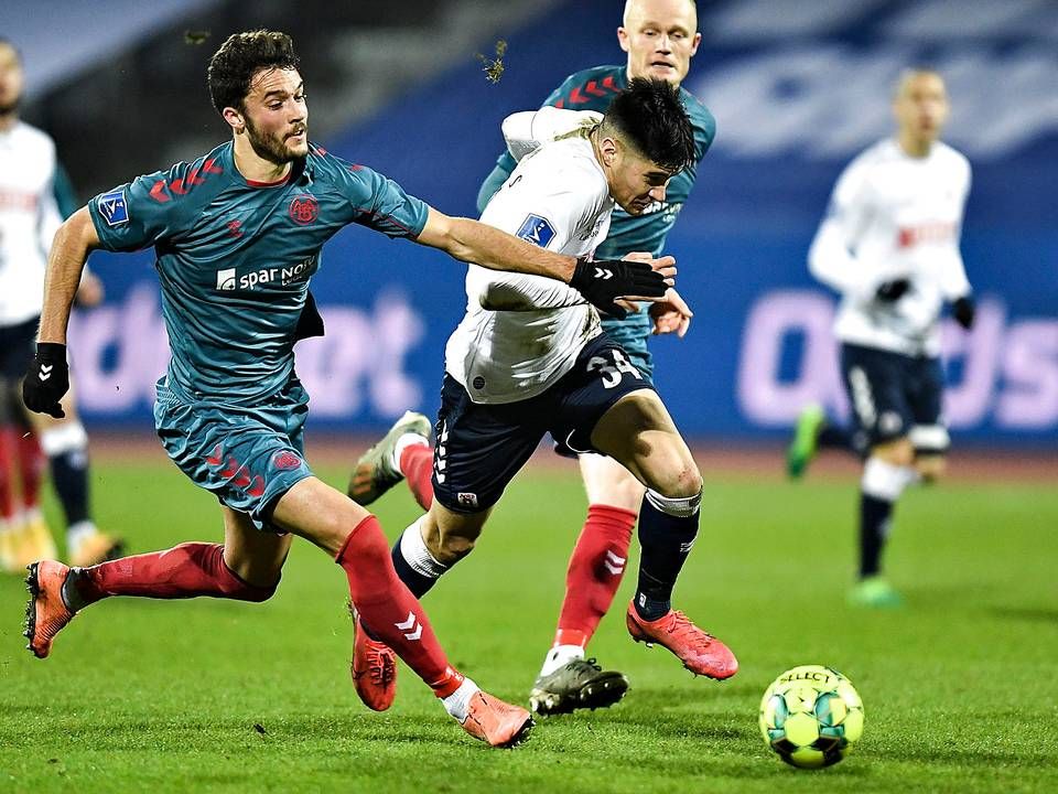 AGF og AaB mødtes i superligaen i december. | Foto: Ernst Van Norde/Ritzau Scanpix