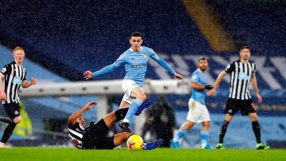 Manchester City måtte mandag udskyde kamp i Premier League efter smitteudbrud blandt spillere. | Foto: Jason Cairnduff/AFP/Ritzau Scanpix