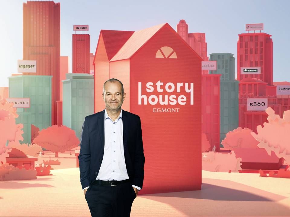 Egmont Publishing skiftede i begyndelsen af 2021 navn til Story House Egmont. Her ses adm. direktør Torsten Bjerre Rasmussen. | Foto: EGMONT