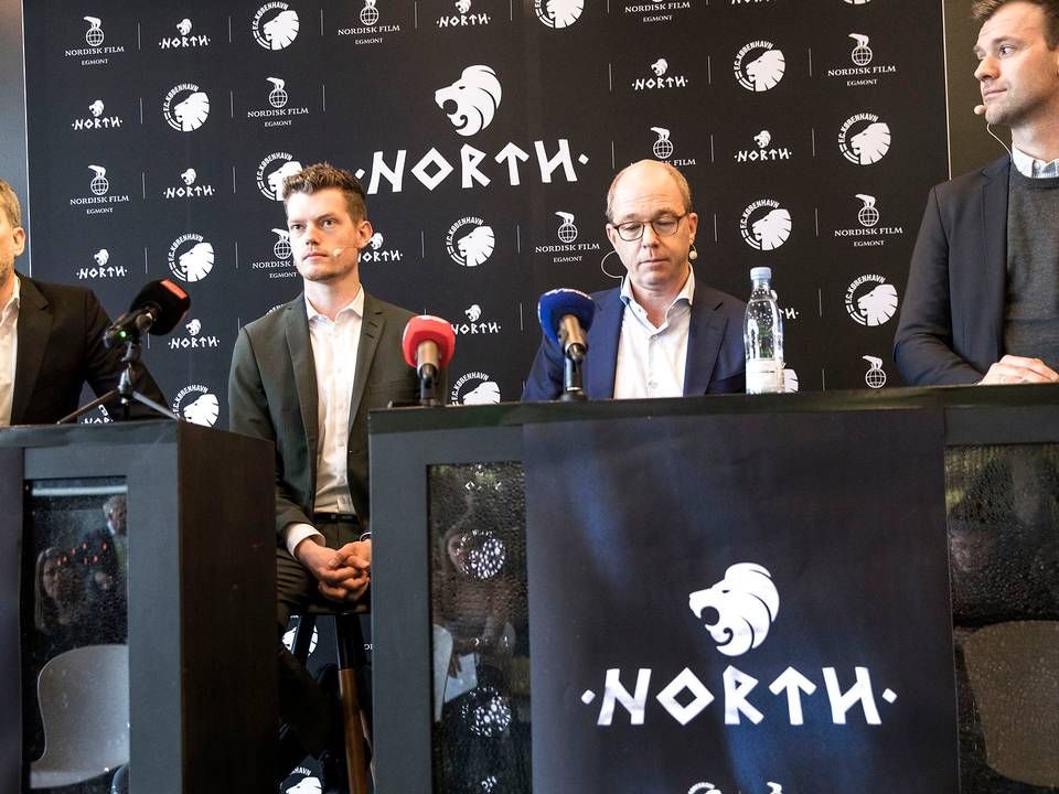 Det fælles esportsprojekt North blev præsenteret af Nordisk Film og Parken Sport & Entertainment i 2017. | Foto: Bidstrup Stine/Ritzau Scanpix