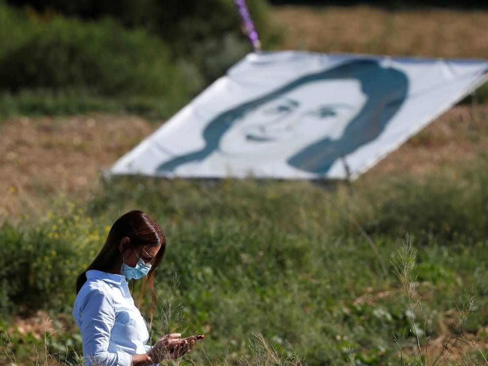 Stedet, hvor bilbomben, der dræbte journalist Daphne Caruana Galizia, sprang i 2017. | Foto: DARRIN ZAMMIT LUPI/REUTERS/Ritzau Scanpix