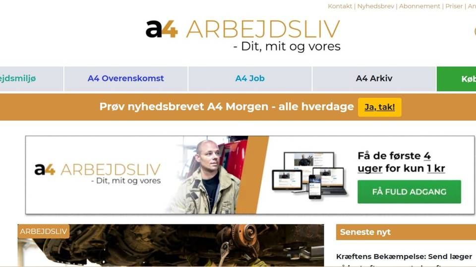 Foto: Screenshot/A4 Medier