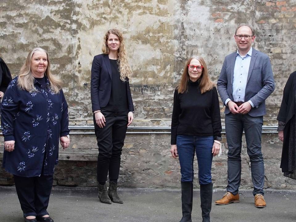 Fem kvinder og én mand: Fra venstre partner Mette Prip Bonné, bestyrelsesformand Lisbeth Knudsen, partner Inge-Lise Kragh, stifter Gunilla Rønnow, adm. direktør Martin Bloch og partner Camilla Løntoft Nybye.