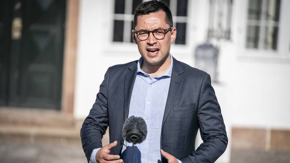 Formand for Naalakkersuisut, Múte Bourup Egede, under doorstep efter rigsmødet på Marienborg i Kongens Lyngby, torsdag den 10. juni 2021. | Foto: Mads Claus Rasmussen/Ritzau Scanpix