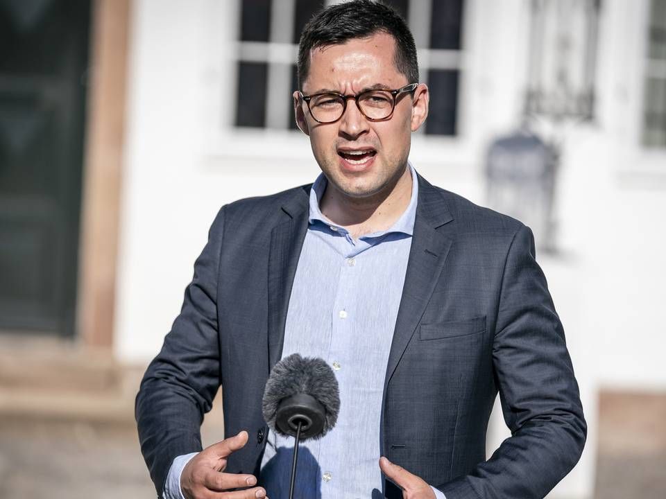 Formand for Naalakkersuisut, Múte Bourup Egede, under doorstep efter rigsmødet på Marienborg i Kongens Lyngby, torsdag den 10. juni 2021. | Foto: Mads Claus Rasmussen/Ritzau Scanpix