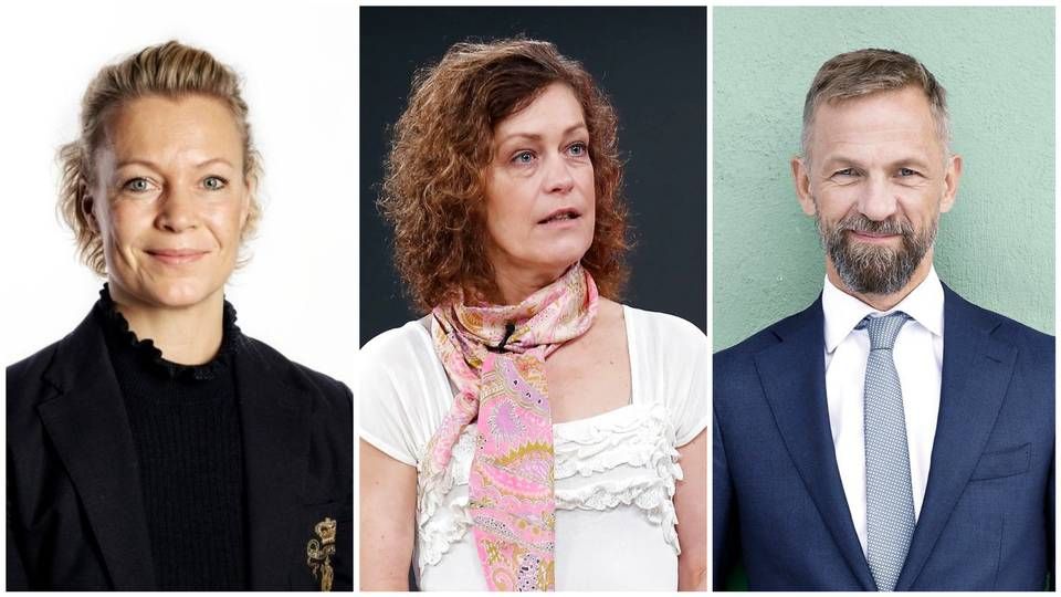 Fra venstre: Dorthe Bjerregaard-Knudsen, Henriette Marienlund og Anders Krab-Johansen. | Foto: Emma Sejersen JP/Pol, PR/Berlingske Media, Jens Dresling Ritzau/Scanpix (Sammensat af MediaWatch)