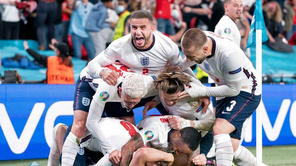 Storbritanniens 2-1 sejr over Danmark i semifinalen sendte holdet til finalen, der endte i et nederlag til Italien efter en straffesparkskonkurrence | Foto: Liselotte Sabroe/Ritzau Scanpix