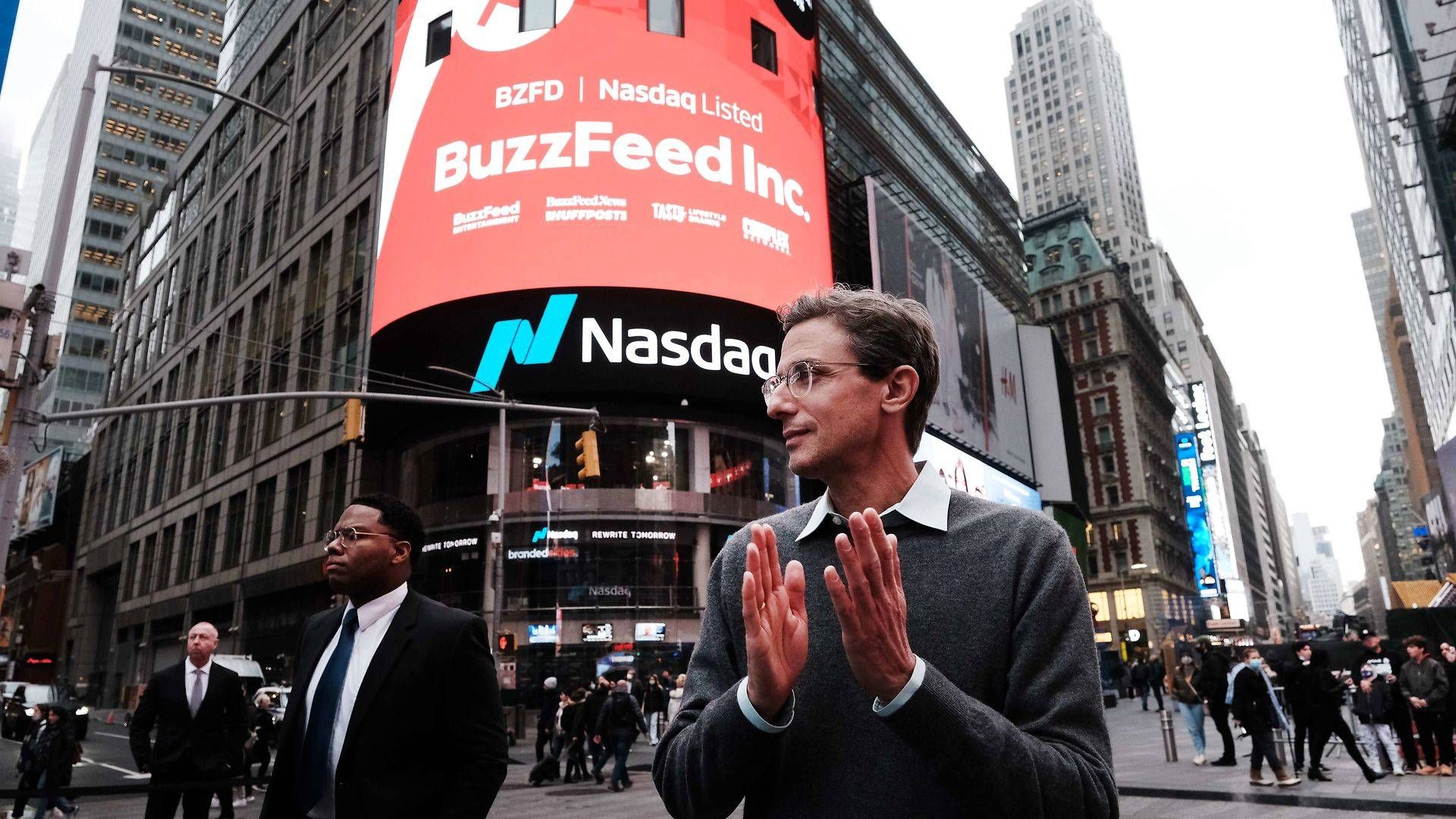 Stifter og adm. direktør for det digitale medie Buzzfeed, Jonah Peretti. | Foto: Spencer Platt/AFP/Ritzau Scanpix