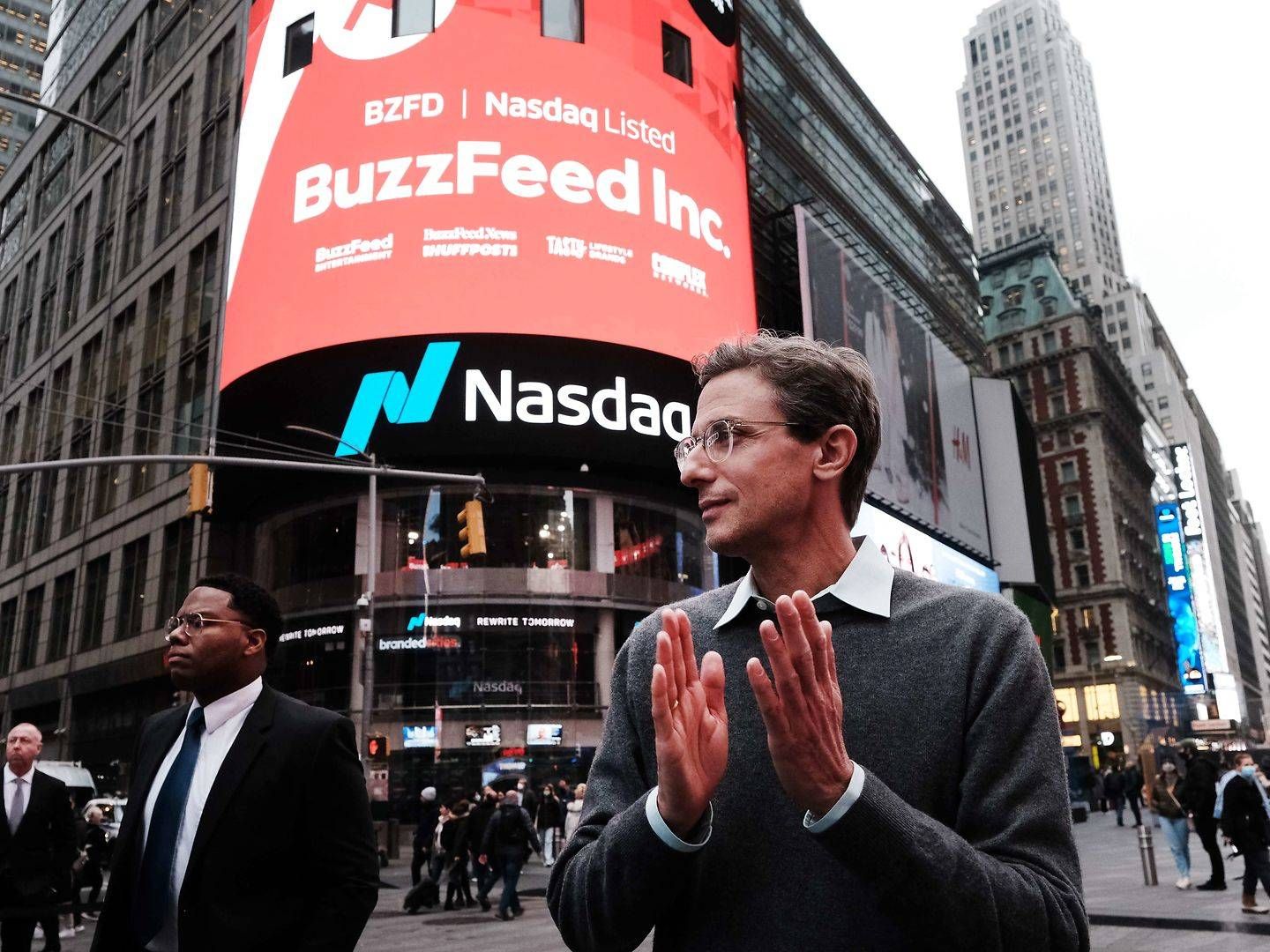 Stifter og adm. direktør for det digitale medie Buzzfeed, Jonah Peretti. | Foto: Spencer Platt/AFP/Ritzau Scanpix