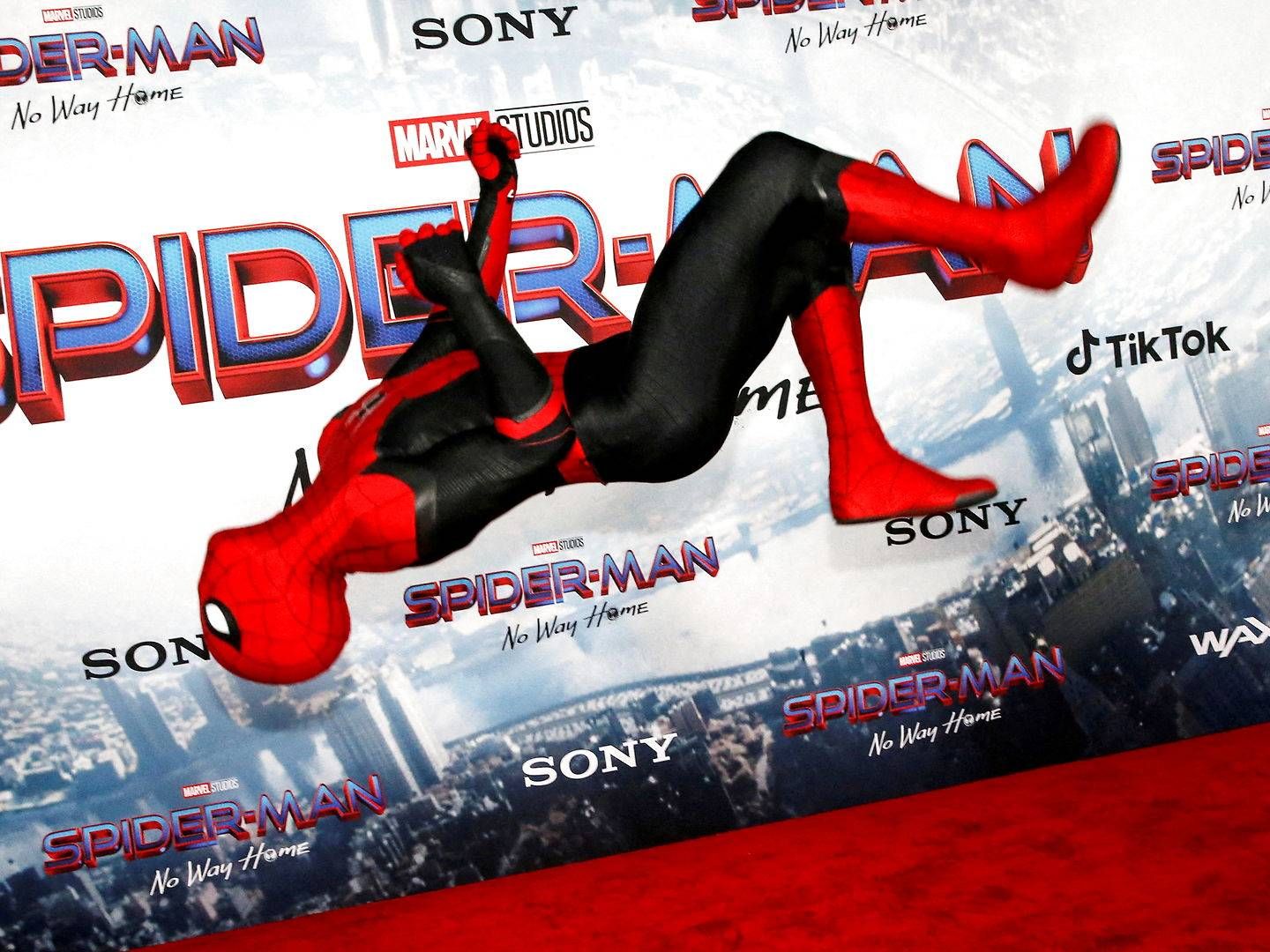 Filmen "Spider-Man - No Way Home" fik premiere to dage før nedlukningen. | Foto: Mario Anzuoni/Reuters/Ritzau Scanpix