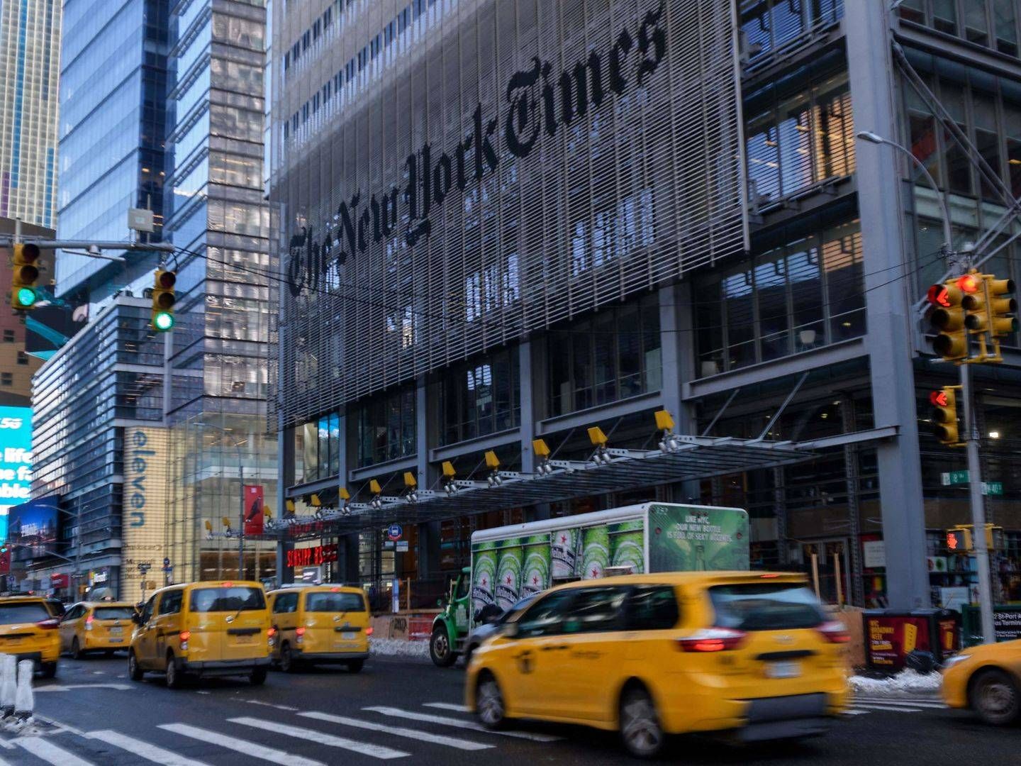 New York Times har sat et nyt mål: Mindst 15 millioner abonnenter ved udgangen af 2027 | Foto: Angela Weiss/AFP/Ritzau Scanpix