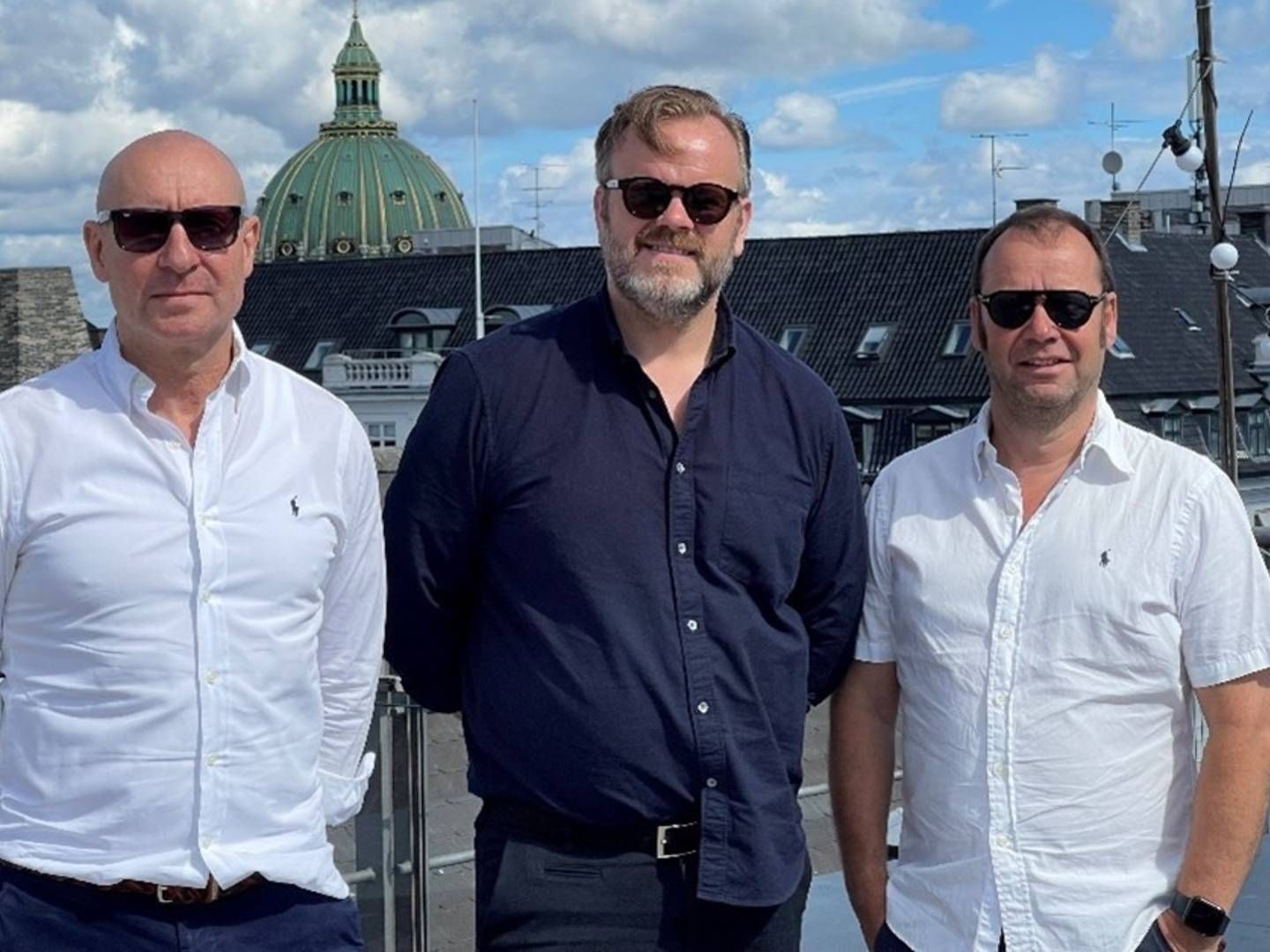 Fra venstre: Direktørerne i Scanbox, Kim William Beich og Thor Sigurjonsson, og direktør i Supersonic, Lars Mitch Fischermann | Foto: Pressfoto / Scanbox Entertainment