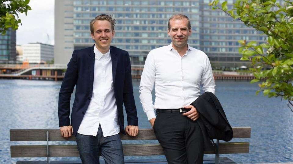 Newsios to stiftere, Sillas Poulsen (tv) og Thomas Heltborg Juul. | Foto: PR