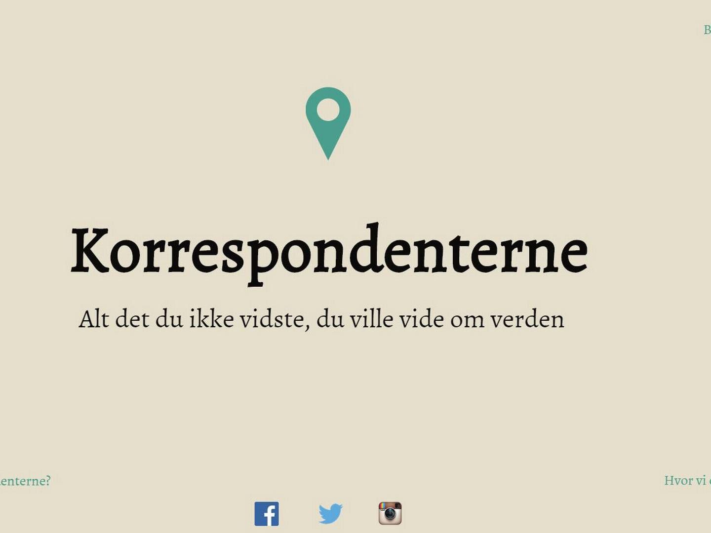 Foto: Screenshot fra Korrespondenterne.dk