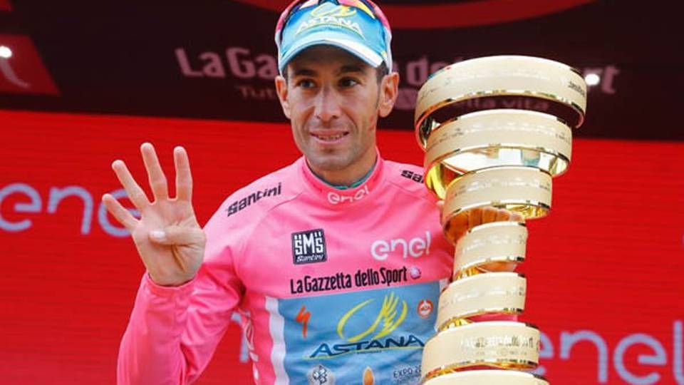 Sidste års vinder af Giro d'Italia Vincenzo Nibali | Foto: Luk Benies/AFP/Getty Images