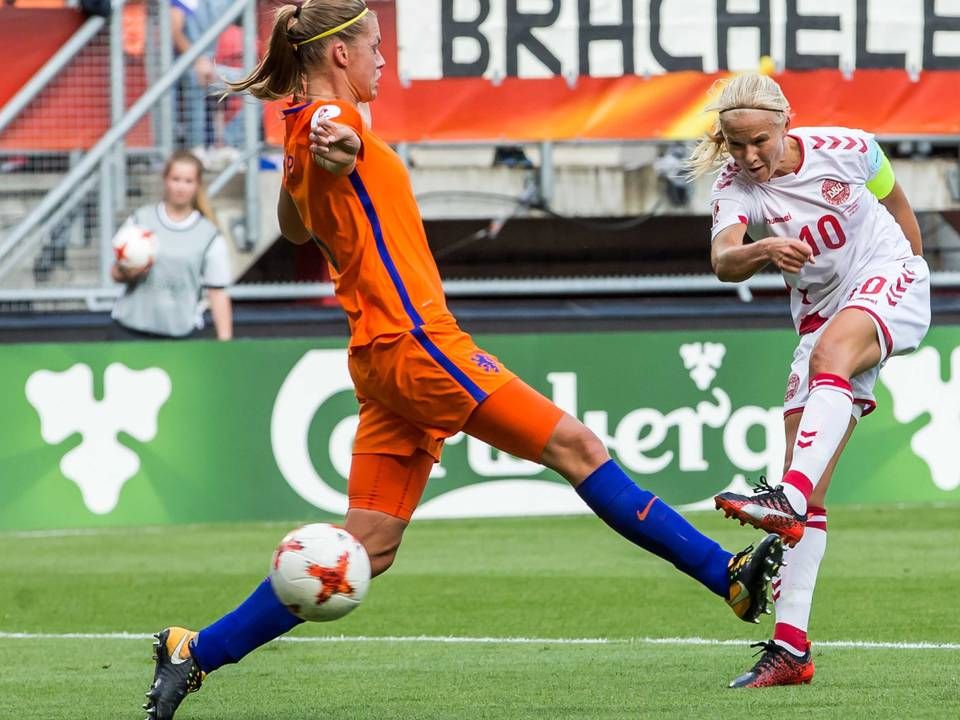 Billede fra søndagens EM-finale mellem Danmark og Holland. | Foto: /ritzau/Kay int Veen
